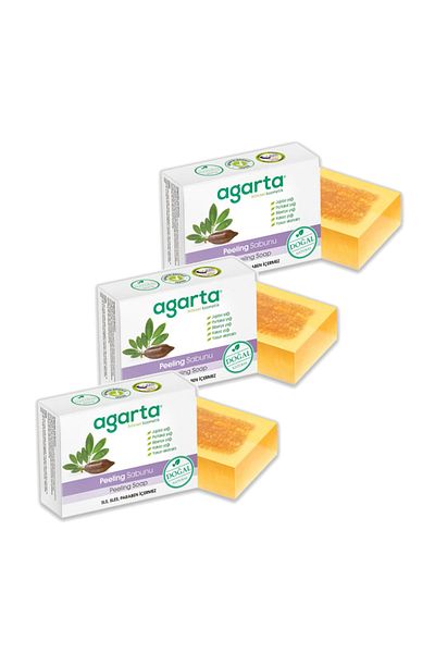 Agarta Natural Peeling Soap 150 gr X 3 Pieces