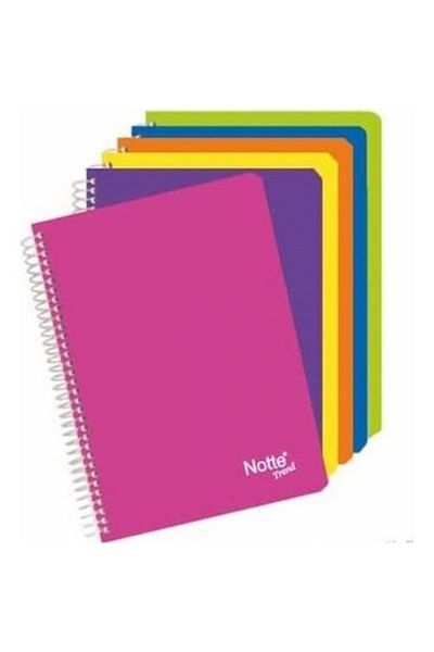 Notte (a5) 80/1 Πλαστικό Κάλυμμα Spiral Trend Notebook