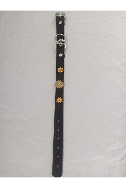 Kozak طوق كلب مزين بالجلد ومطرز يدوياً مقاس 50 -55-60 سم