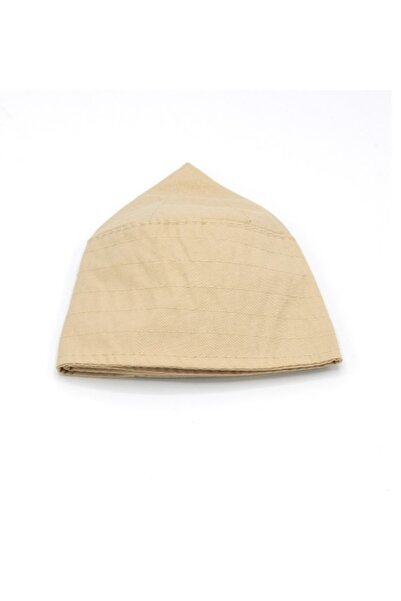 Tahir Kumaş Namaz Takkesi Bej
