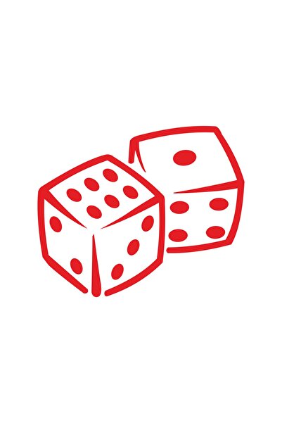 Quart Aksesuar 20 X 16 Cm Dice Auto Sticker Dice Car Glass Sticker