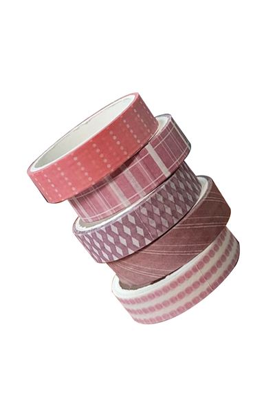 Vox Art Washi Decor Tape Set 5 Pieces 1 Cm X 2 Mt -m11-412