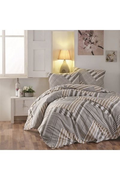 Kristal Комплект ватирана завивка Velda Brown Double 220x230 Ranforce