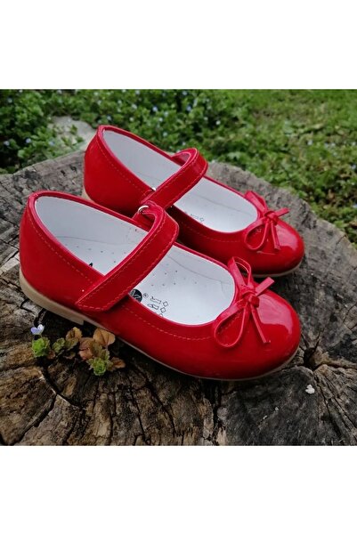 ORTAÇ Момичешки червени балетни пантофки с ортопедична подметка