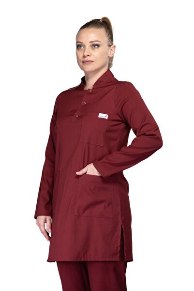 Sarıçiyil Üniforma Doktor Hemşire Tesettür Forma (tek Üst)