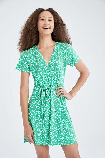 DeFacto Kleid - Grün - A-Linie