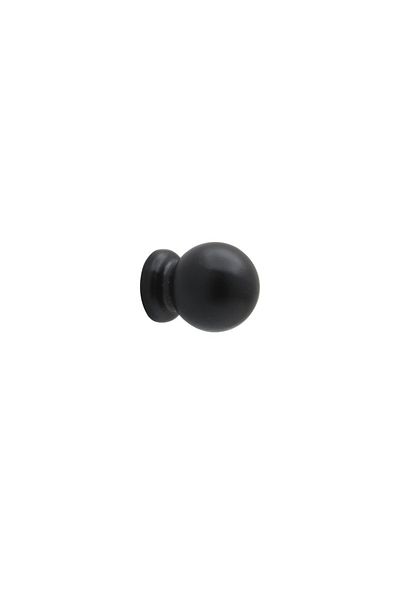 ARON Marble Button Handle Matte Black Furniture Cloakroom Drawer Cabinet Handle Single Hole