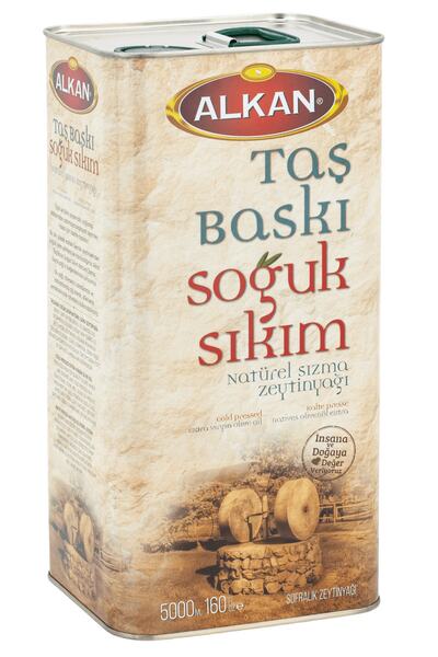 Alkan Taşbaskı Zeytinyağ 5 Litre