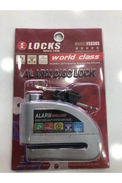 Locks Marka Motosiklet Çelik Alarmlı Disk Kilidi