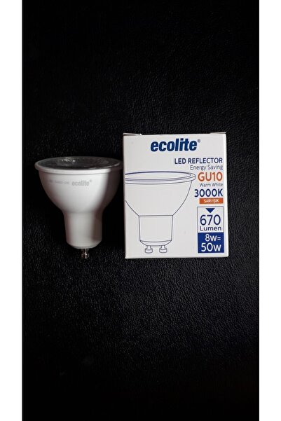 Ecolite 8w Gu10 Led Ampul G.ışığı(sarı Işık)