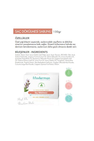 Fitoderman Hair Loss Soap 150 Gr