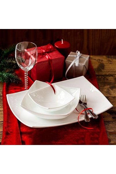 Luminarc Quadrato White Serving Plate 35x25 Cm