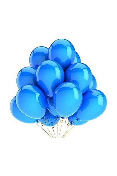 PARTİSERÜVENİ Metallic Balloon Navy Blue 12 Inch Shiny Pack:10