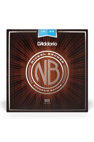 Daddario D'addario Nb1253 Nickel Bronze Light 12-53 Takım Tel Akustik Gitar T...