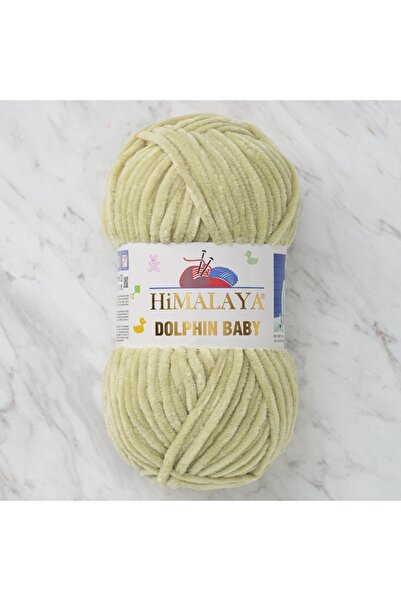 Himalaya Lână pentru bebeluși din catifea verde Dolphin Baby - 80359