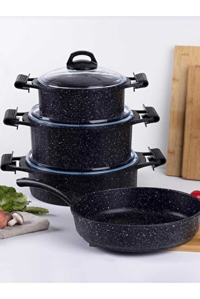 ACAR Cast Prestige 7 Parça Döküm Granit Tencere Seti