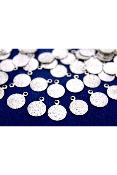 yfhobi 8 Adet - 10 Mm Tuğra Desen Nikel Kaplama Metal Pul, Takı Malzemesi, Pi...