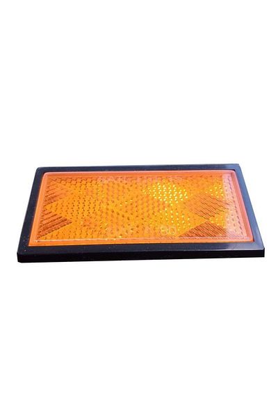 KOTO Adhesive Rectangular Baklava Slice Reflector Orange