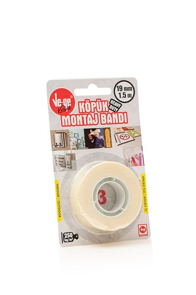 Ve-ge Double Sided Foam Tape (3) 19x1.5 Mt