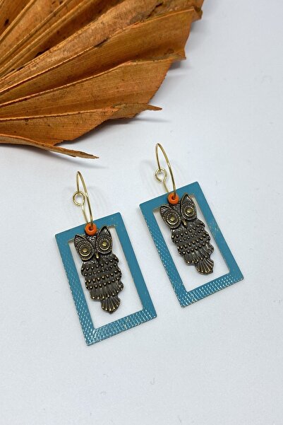 Cocopelli Concept اليدوية القرط البومة الدائري