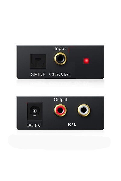 aogo Dijital To Analog Ses Dönüştürücü Converter Optik To Analog Çevirici Spdıf Optik (ın) Rca (out)