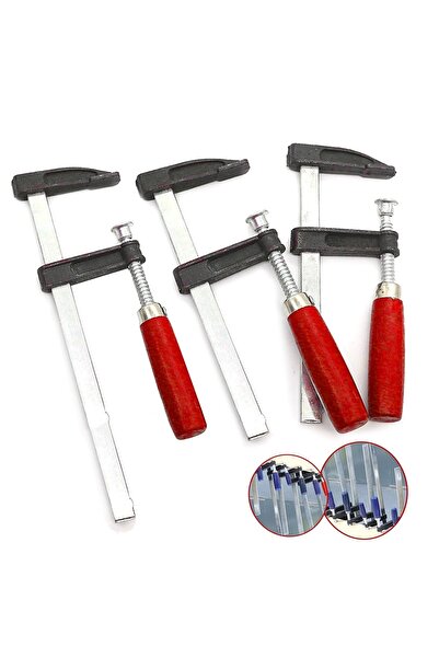 PROXTECH Bhd Tools Yüksek Kalite F Tipi Ahşap Çelik Mobilyacı İşkencesi Kıskaç İşkence 3lü Set