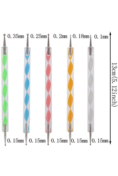 CRAFT HOBİ Flower Ball Ironing Set of 3 (Double Sided Nail Dotting Apparatus ...