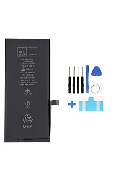 Nettech iPhone XR Batarya 2942 mAh Güçlendirilmiş Kapasite + Tamir Seti Hediye