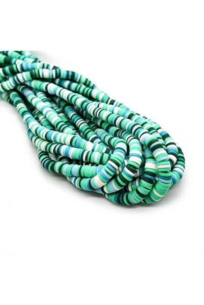 Padore Accessory 1 Dizi 40 Cm, Polimer Kil Halka Boncuklar | Yeşil Karışım > ...