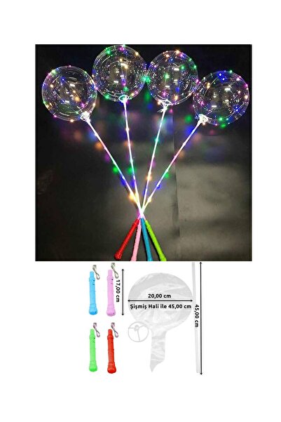 Alışveriş Çok Kolay Işıklı Şeffaf Balon 1 Adet