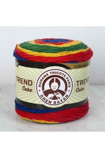 Ören Bayan Örenbayan Trend Cake Batik 200gr Ebruli El Örgü Ipi - 620