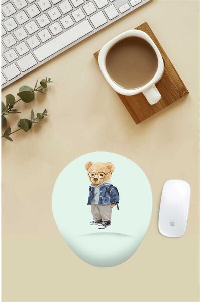 Gizeo Concept Mouse Pad pentru student cu model Teddy cu suport pentru închei...