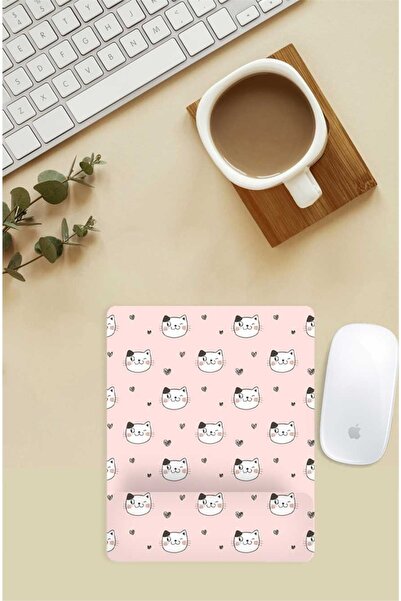 Gizeo Concept Mouse Pad cu model de pisici care bulgărează cu suport pentru î...