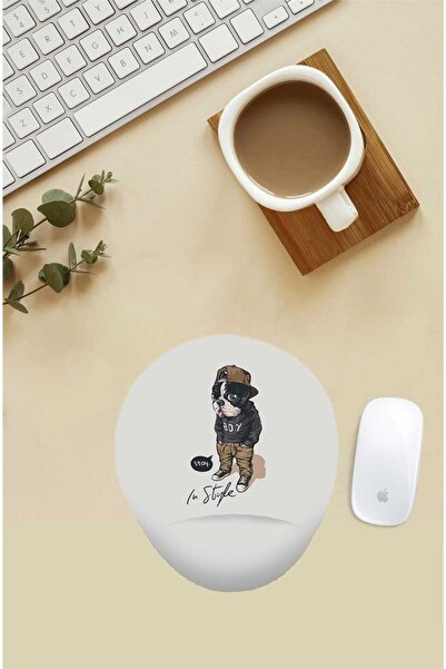 Gizeo Concept Стилна подложка за мишка с шарка на мопс