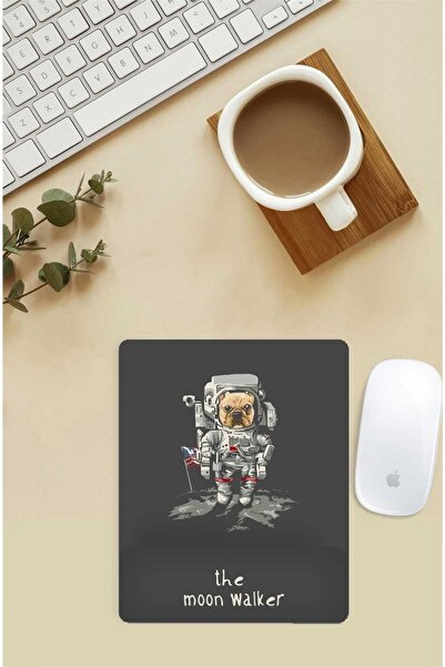 Gizeo Concept Mouse Pad cu model de câine care merge pe lună cu suport pentru...