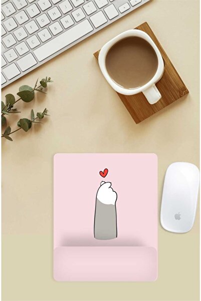 Gizeo Concept Mouse Pad cu model de labe de inimă cu suport pentru încheietur...
