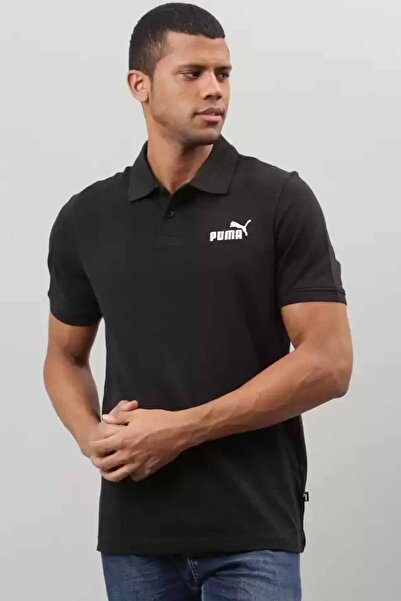 Puma Ανδρικό μπλουζάκι Ess Pique Black Polo - 586674 01
