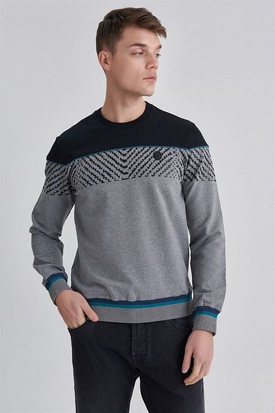 Trussardi Men's Crew Neck Sweatshirt - Relaxed Fit