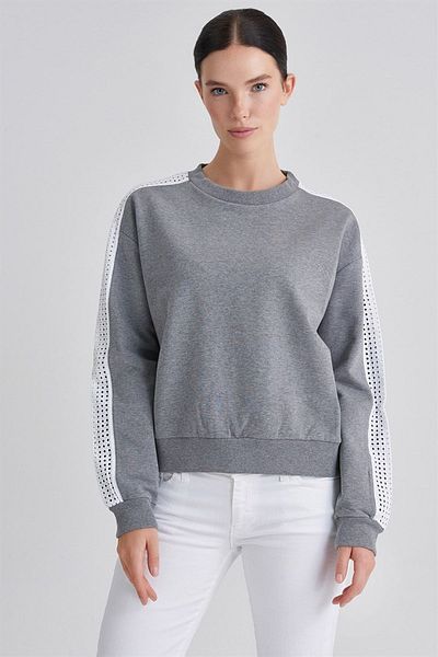 Trussardi Bird Eye Embroidered Women's Sweatshirt
