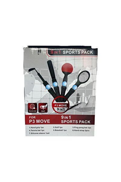 YUES UES PS Move VR Spor Aksesuar Seti – 9 Parça, PS5/PS4/PS3 Uyumlu