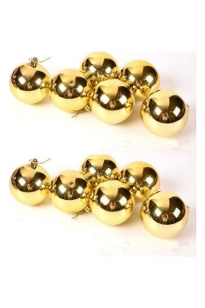 Happyland 4cm 12-Piece Gold Christmas Tree Cicitop Ornament