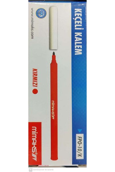 Mimaks Felt Tip Pen Blue 10 Pack