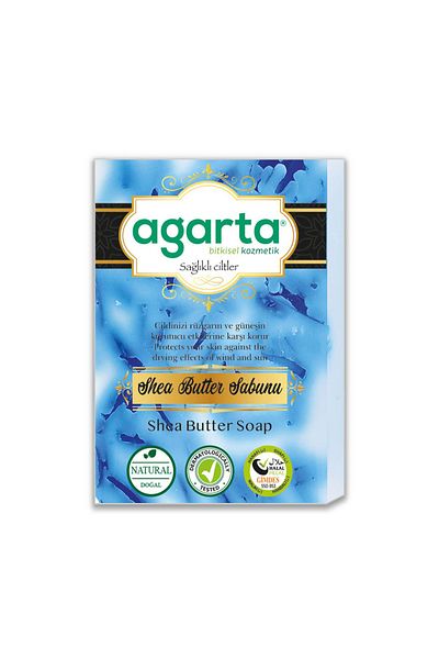 Agarta Shea Butter Soap Natural 150 gr 2 Pieces