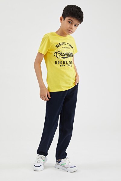 DeFacto Erkek Çocuk Slim Fit Düz Paça Gabardin Pantolon