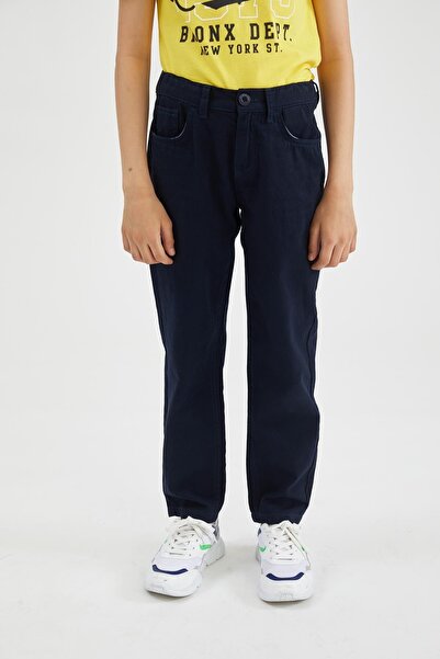 DeFacto Erkek Çocuk Slim Fit Düz Paça Gabardin Pantolon