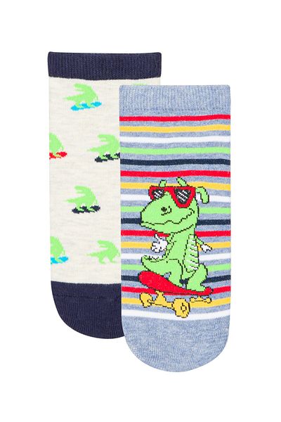 Penti Комплект от 2 чифта чорапи Booties за момчета Little Dinosaurus