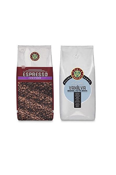 Kahve Dünyası Espresso Core Coffee 1 Kg And Vanilla Flavored Core Coffee 1 Kg Deal Package