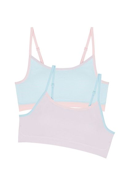 Penti Teen Blue Stripe 2-Piece Half Undershirt