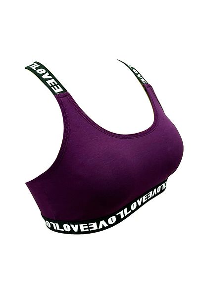 HNX Lila Love Elastic Bustier brazil bugyi női sport fehérnemű szett