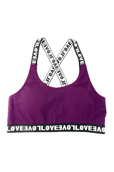 HNX Lila Love Elastic Bustier brazil bugyi női sport fehérnemű szett